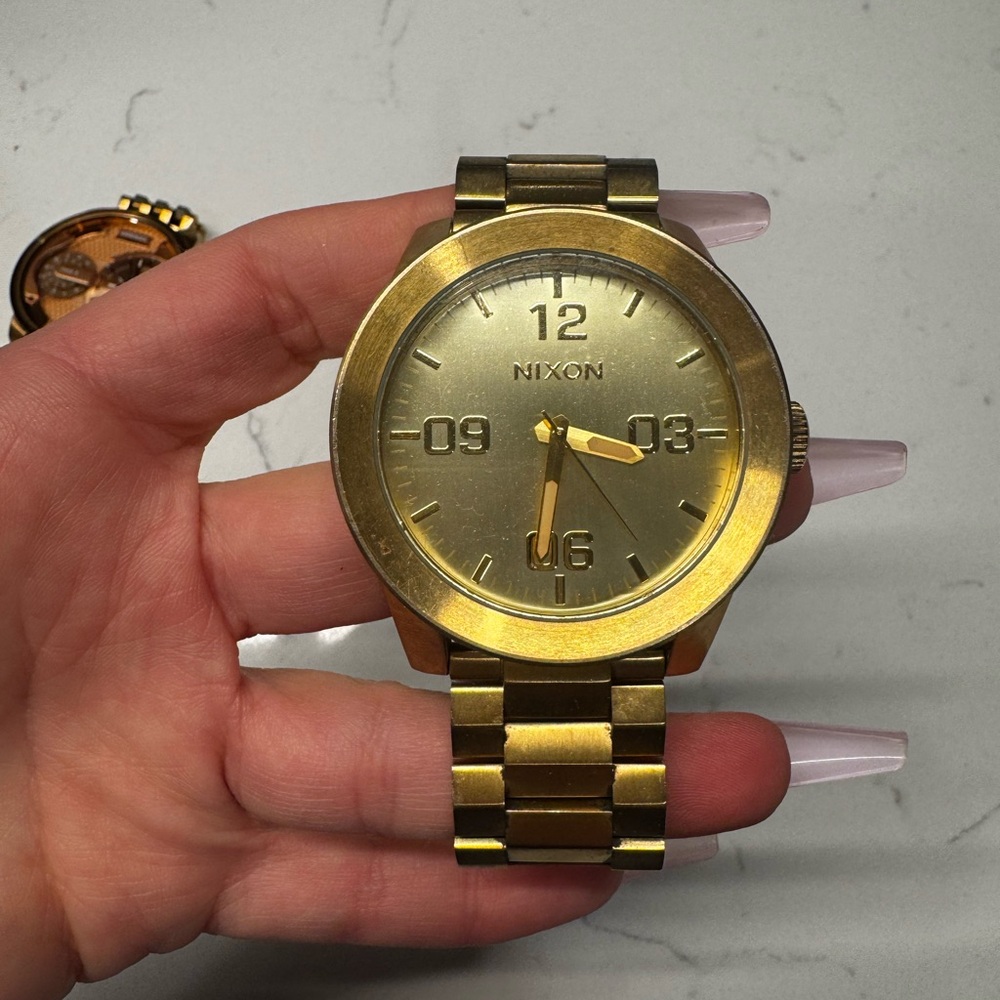 Nixon Gold Smartwatch with Bold Design